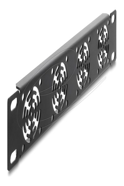 Delock 10" Rack panel for 4 fans 40 x 40 mm dark gray - 67430
