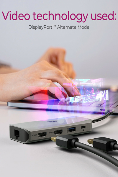 ICY BOX IB-DK4012-CPD 9-i-1 mobil dockningsstation - IB-DK4012-CPD