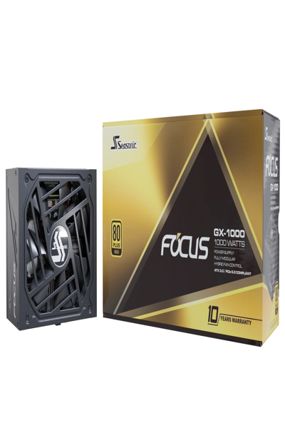 Seasonic nätaggregat 1000W Focus-GX-1000 ATX3 Modular Gold - Nätaggregat - ATX - FOCUS-GX-1000-V4