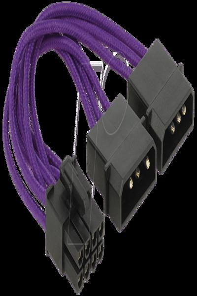 Delock Power adapter - 4 PIN internal power (M) to 8 pin PCIe power (M) - 83705