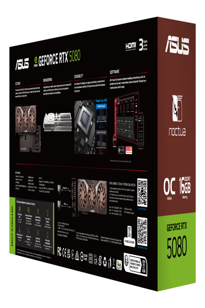 ASUS 90YV0M32-M0NA00 Graphics Card GeForce Rtx 5080 Gddr7 Noctua - 90YV0M32-M0NA00