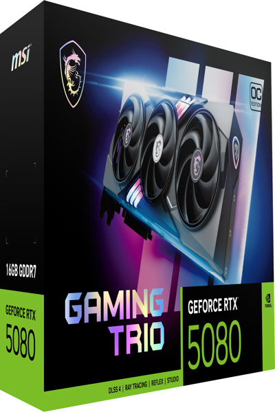 MSI GeForce RTX 5080 16G Gaming Trio OC - Graphics card - PCI-Express
