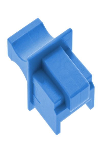 Cache-poussière InLine pour RJ45 femelle - bleu - 100 pièces.