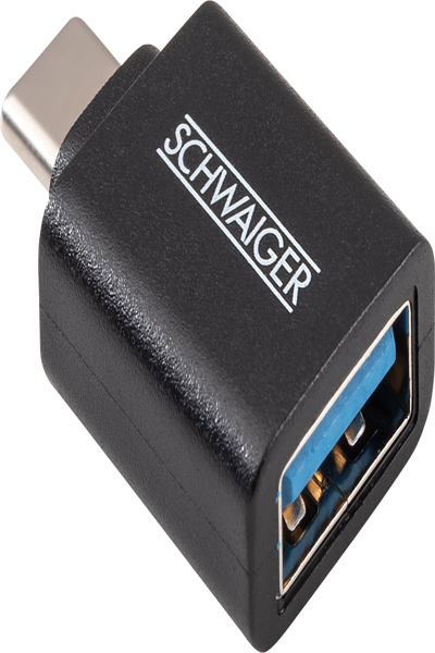 Schwaiger CAU310 533, USB Type-C, USB Type-A, Noir