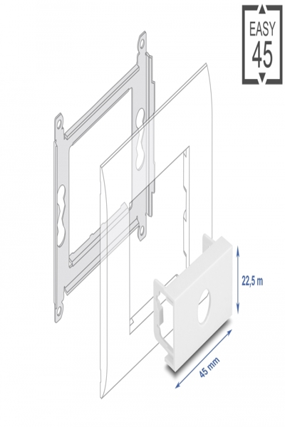 Delock Easy 45 - snap-in module - 81434