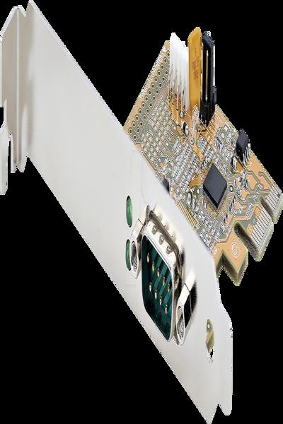 StarTech.com PCI Express Serial Card, PCIe to RS232 (DB9) Serial Interface Card, PC Serial Card with 16C1050 UART, Standard or Low Profile Brackets, COM Retention, For Windows & Linux - 11050-PC-SERIAL-CARD
