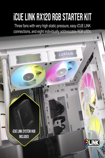 Corsair RX RGB iCUE LINK RX120 120mm Triple kit - CO-9051022-WW