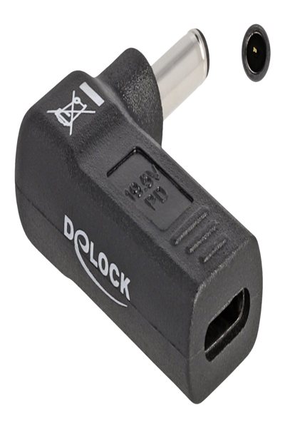 Delock Power adapter - 24 pin USB-C (F) to DC jack 4.5 x 3.0 mm (M) - 60007
