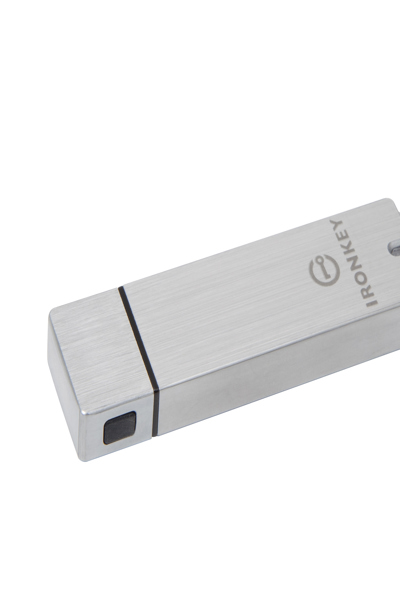 Kingston IronKey 8GB Basic S1000 Encrypted USB 3.0 FIPS 140-2 Level 3 - 8 GB - USB Type-A - 3.2 Gen 1 (3.1 Gen 1) - 180 MB/s - Cap - Silver - IKS1000B/8GB
