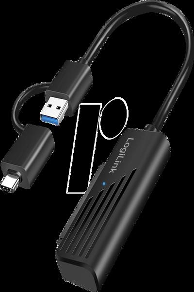 LogiLink Adapter USB3.0/AM->SATA fÃƒÂ¼r 2.5'' HDD/SSD - Adapter - Digital - AU0062