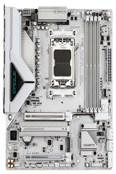 GIGABYTE B850M EAGLE WIFI6E ICE MOTHERBOARD MICRO ATX AM5 - B850M EAGLE WF6E ICE
