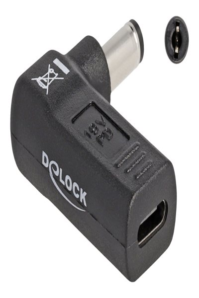 Adaptateur secteur Delock - USB-C 24 broches (F) vers prise CC 5,5 x 2,1 mm (M)