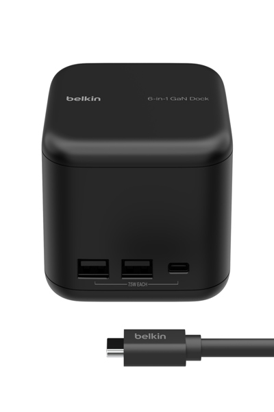 Belkin Connect, Wired, USB 3.2 Gen 1 (3.1 Gen 1) Type-C, 96 W, 1000 - INC018TTBK