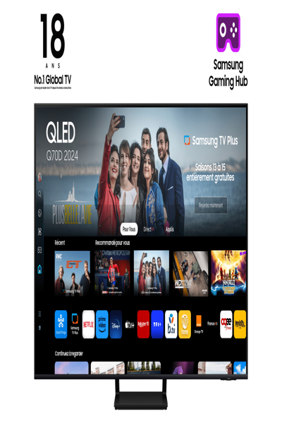 Samsung TQ75Q70DAT 75 OLED 4K UHD Smart TV Wifi Black - Televisor - TQ75Q70DATXXC