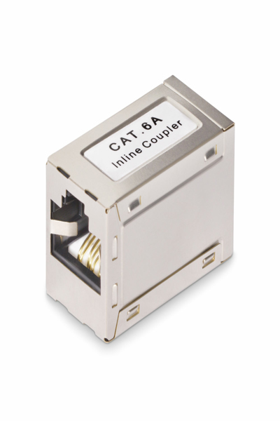 StarTech.com Skärmad RJ45-koppling, Inline Cat6a-koppling, F/F - IN-CAT6A-COUPLER-S1