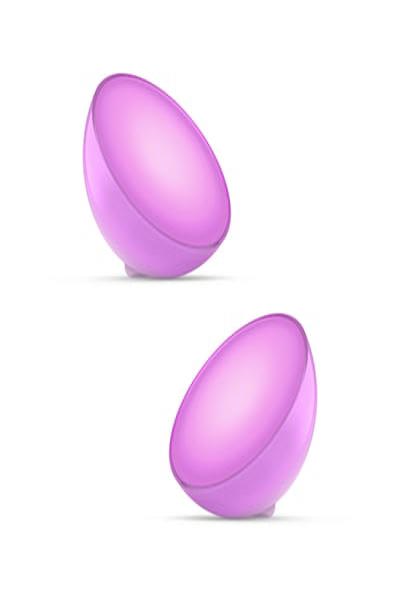 Philips White Color Ambiance Go Portable Table Lamp 2 Pack