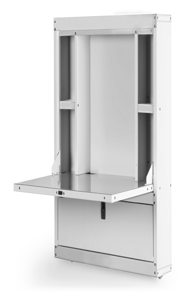 DIGITUS Workstation for wall mounting - Wall mounted rack - 80 kg - Key lock - 16.4 kg - Grey - DN-39009