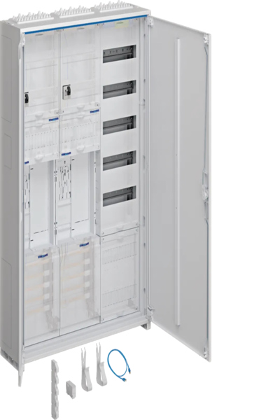Coffret complet Hager ZB33SEH25LS 5 rangées eHZ 1100x800x205mm