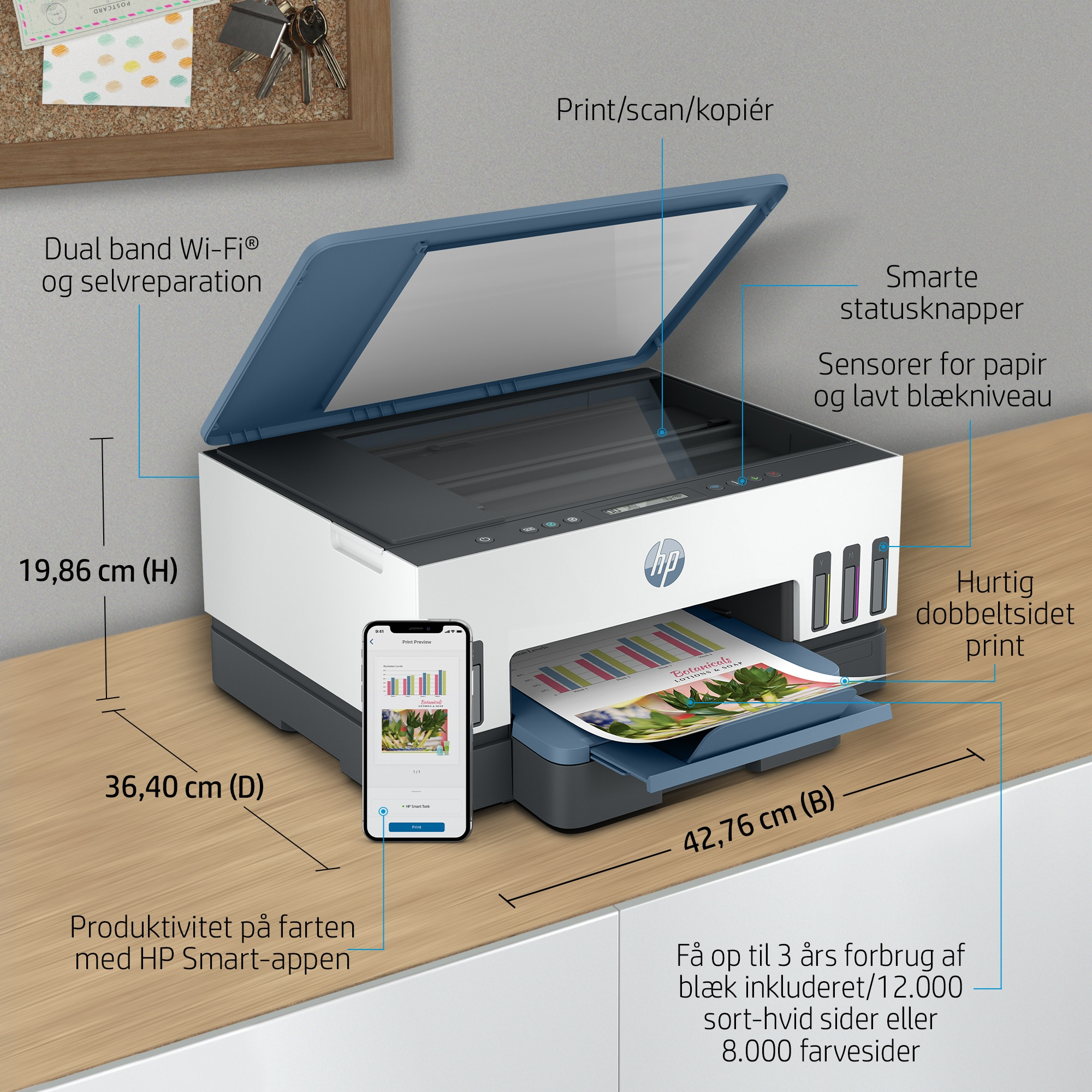 HP Printer Smart Tank 7006 All-in-One - Inkjet - Colored - 28B55A#BHC