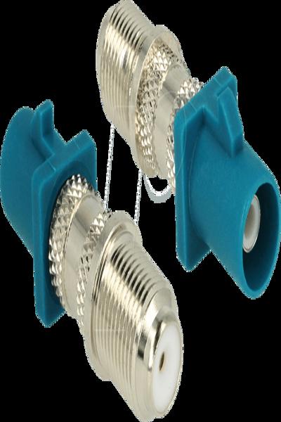 Delock RF adapter - F connector (R) to FAKRA Z connector (P) - 89526