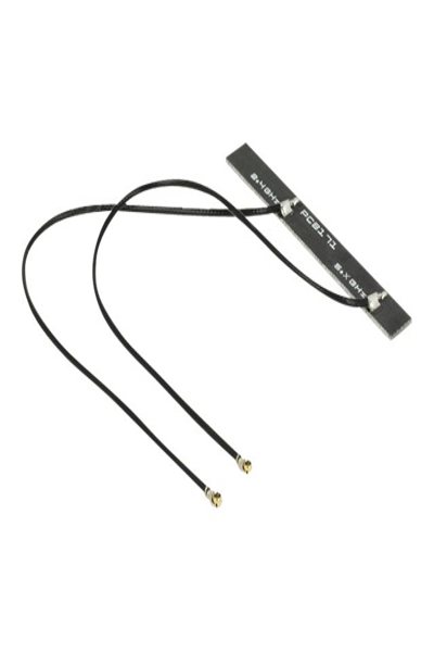 Delock WLAN Twin Antenna 2 x MHF IV 802.11 ac/a/h/b/g/n 5 dBi 150 mm PCB internal self adhesive - 89454