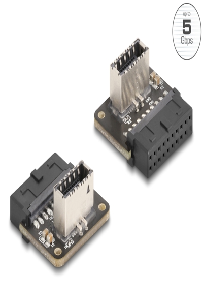 Delock USB 5 Gbps Adapter Pfostenbuchse zu intern Typ-E Key A Buchse 67239 - Adapter - 67239