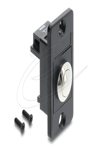 Delock Panel Mount Push Button Black