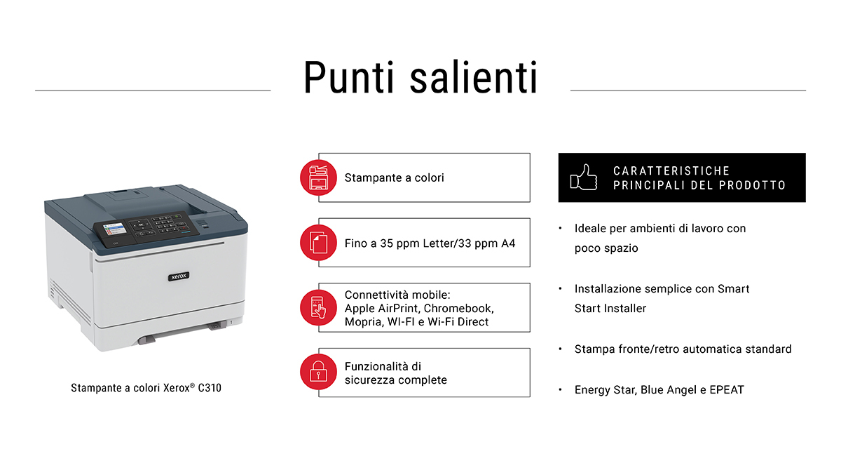 Xerox C310 Color Laser Printer - C310V_DNI