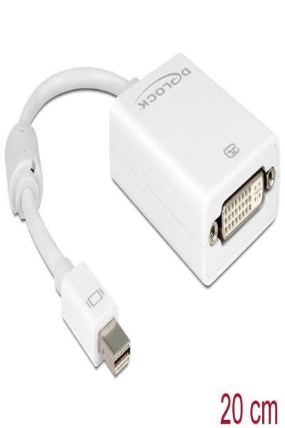 Delock DVI-adapter - Mini DisplayPort (hane) till DVI-I (hane) - 65129