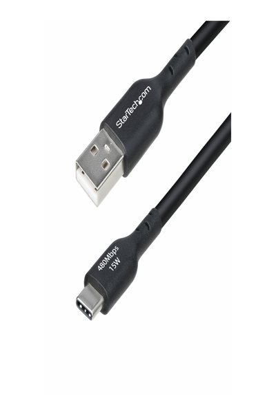 StarTech.com 4m USB-A till USB-C laddningskabel - USB2AC4MBKE