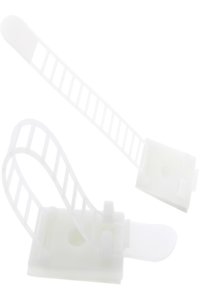 Serre-câble réglable en ligne 94 mm nature 10 pièces