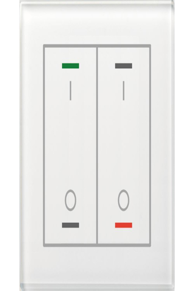 Bouton-poussoir en verre double avec capteur de température MDT BE-GTL2TW.B1
