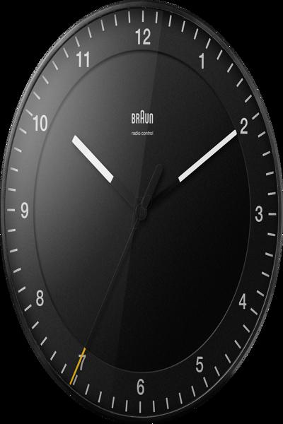 Braun Funk-Wanduhr O 30 cm Schwarz