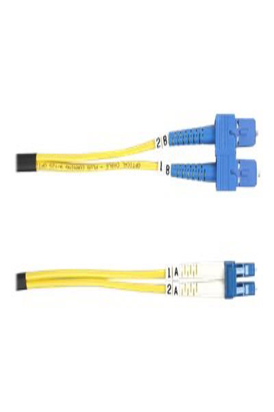 Black Box Patch cable - LC single-mode (M) to SC single-mode (M) - FOSM-LSZH-003M-SCLC