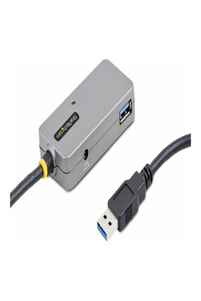 StarTech.com USB Extender Hub, 10m USB 3.0 Extension Cable with 4-Port USB Hub, Active/Bus Powered USB Repeater Cable, Optional 20W Power Supply Included - U01043-USB-EXTENDER
