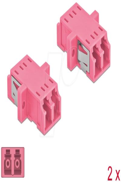 Delock Network coupler - LC multi-mode (F) to LC multi-mode (F) - 86537