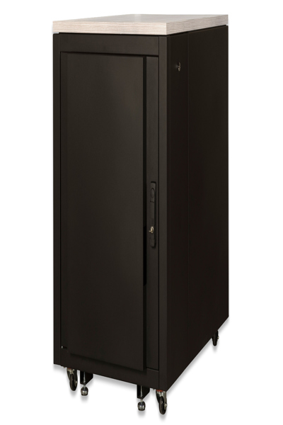 DIGITUS 483 mm (19") SOUNDproof rack - Freestanding rack - 17U - 1000 kg - Key lock - 138 kg - Black - DN-19 17U-SO-M