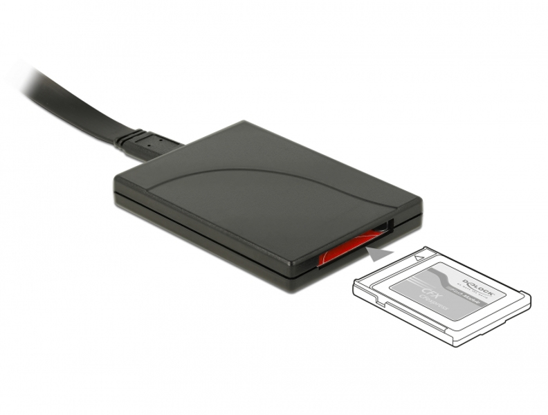 Delock USB Type-C Card Reader for CFexpress memory cards - 91749