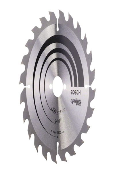 Bosch Optiline Wood Circular Saw Blades - Wood - 23 cm - 3 cm - 1.8 mm - ATB (Alternate Top Bevel) - 7/42