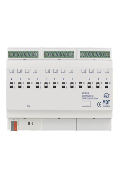 Actionneur de couplage MDT AKI-1216.04 12f. 12TE REG 16/20A 230VAC