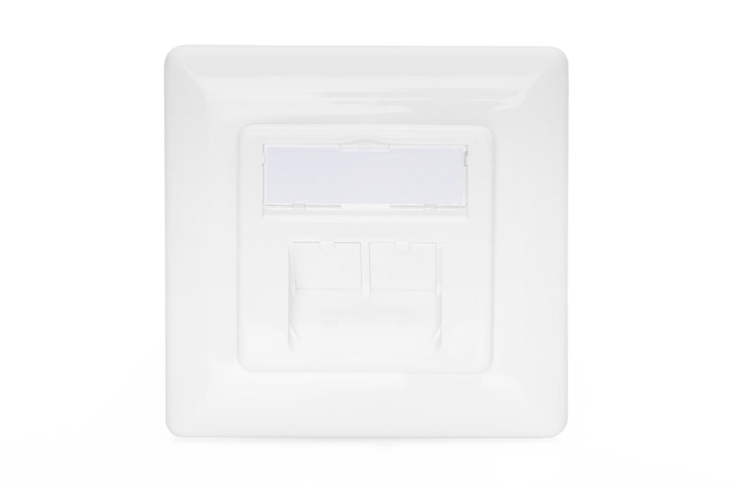 DIGITUS CAT6A 2-Port RJ45 Outlet - DN-9007-1