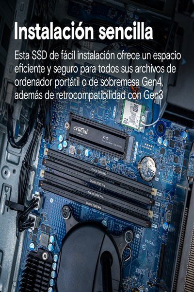 Crucial P310 - SSD - 2 TB - intern - M.2 2280 - PCIe 4.0 x4 (NVMe) - CT2000P310SSD5