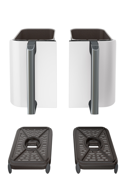 SharkNinja Ninja AF400EU, Hot air fryer, 9.5 L, Double, White, Rotary, Touch, Stand-alone - AF400EUWH