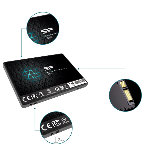 Silicon Power Slim S55 - SSD 240 GB - SP240GBSS3S55S25