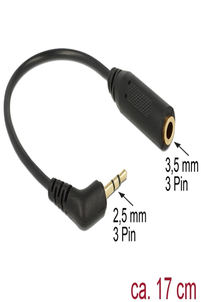 Delock Audio adapter - mini-phone stereo 3.5 mm female to stereo micro jack male - 65672