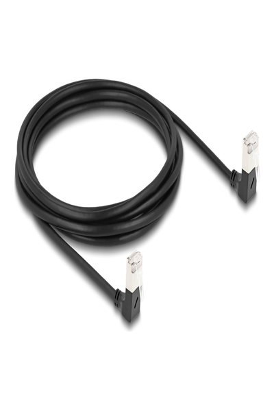 Câble patch Delock - RJ-45 (M) coudé vers le bas vers RJ-45 (M) coudé vers le bas