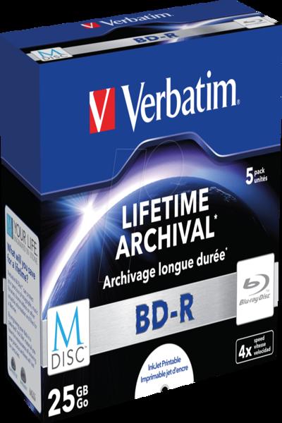 Verbatim M-Disc - 5 x BD-R - 25 GB 4x - 43823