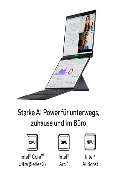 ASUS ZENBOOK DUO UX8406CA-QL263W CORE ULTRA 9 NOTEBOOK - 90NB14X1-M00ER0