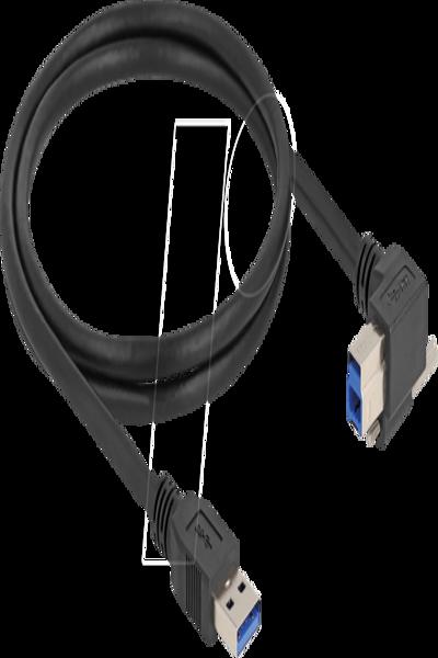 Câble USB Delock - USB Type A (M) droit vers USB Type B (M) coudé