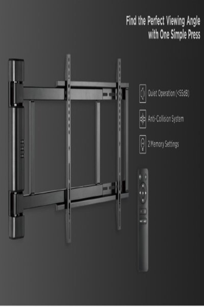 Support TV pivotant motorisé Equip 32"-75" - 50 kg - 81,3 cm (32") - 190,5 cm (75") - 200 x 200 mm - 600 x 400 mm - Noir